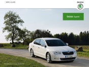 White Skoda Superb