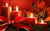 Red Christmas Candles