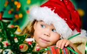 Girl in Santa Hat