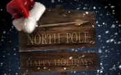 North Pole. Happy Holidays