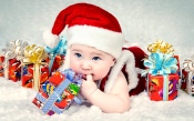 Christmas Baby with Gifts
