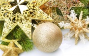 Golden Christmas Balls