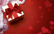 Gift Box with Red Bow