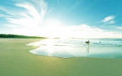 Surfing at Costa Rica Beach