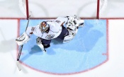 Edmonton Oilers Goalkeeper In Action