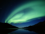 Northern Lights Above the Lake