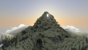 Minecraft: Mountain at Dawn