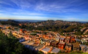 Town on the Coast, tilt-shift effect