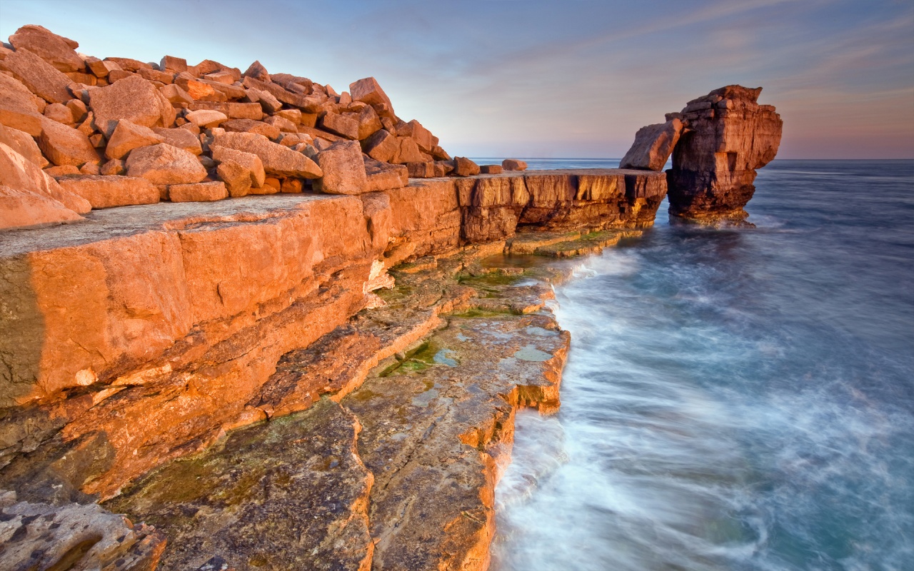 Evening at the Rocky Coast