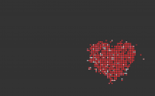 Pixel Heart, Dark Background
