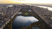 Central Park, View From Helicopter New York City, USA