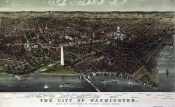 [HQ] The City of Washington, Birds-Eye view, USA