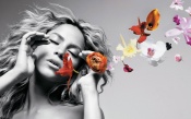 Shakira With Flowers
