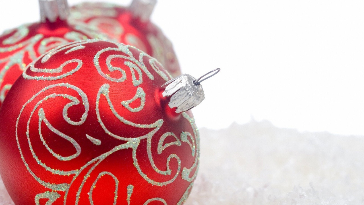 Red Christmas Globes