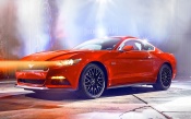 Red Ford Mustang 2015