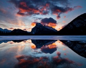 Sunset at Vermilion Lakes, Canada