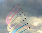 Red Arrows at Farnborough Airshow 2008