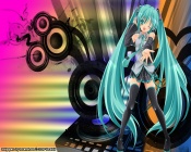 Colorful Hatsune Miku Vocaloid