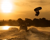 Wakeboarding at Sunset